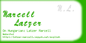 marcell latzer business card